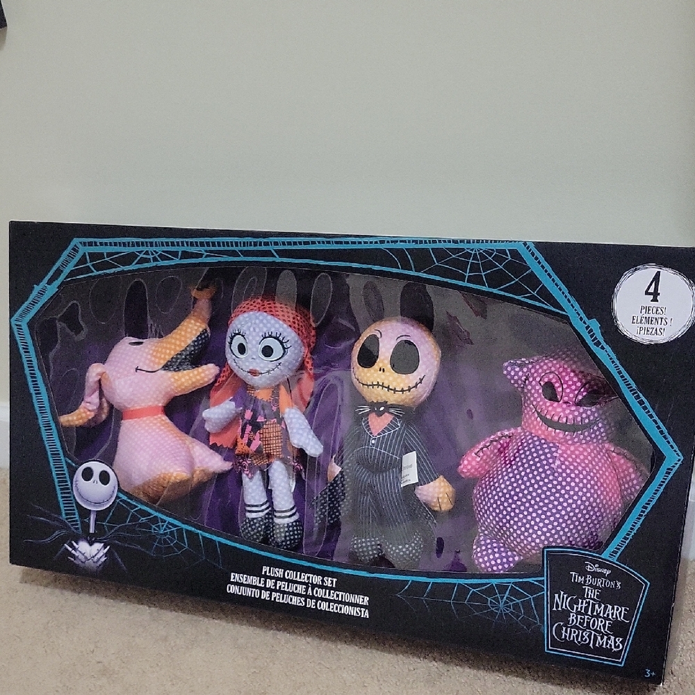 Disney The Nightmare Before Christmas Plush Set - Pink & Black
